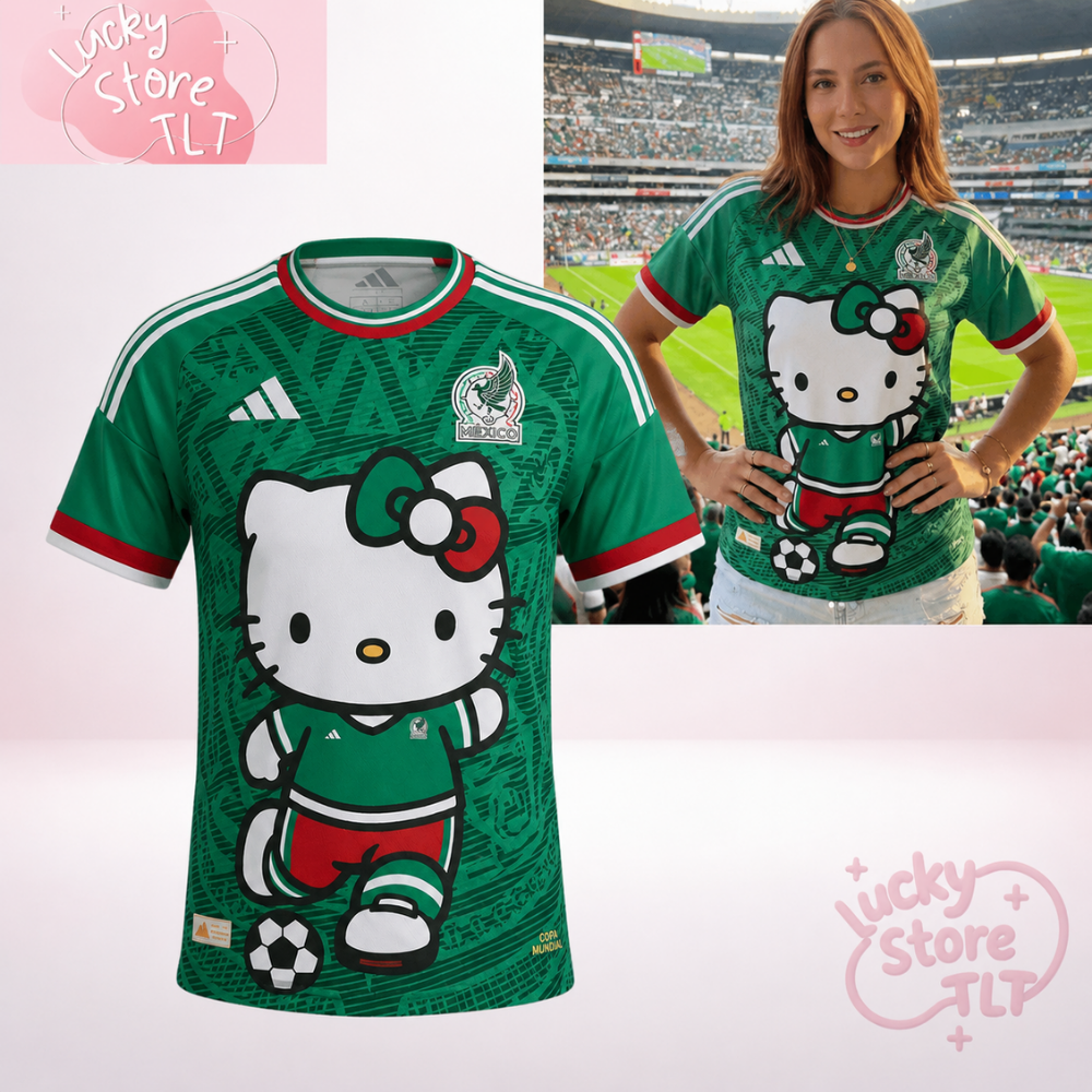 Hello Kitty x Mexico El Tri 2026 Soccer Jersey World Cup 2026