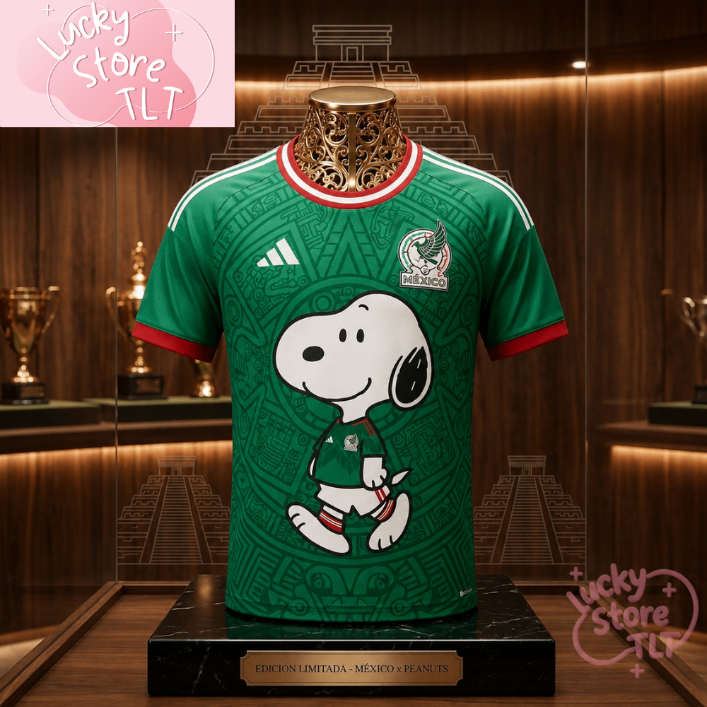 Snoopy Mexico Soccer Jersey 2026 FIFA World Cup Fan Shirt 5 Snoopy Mexico Soccer Jersey 2026 FIFA World Cup Fan Shirt