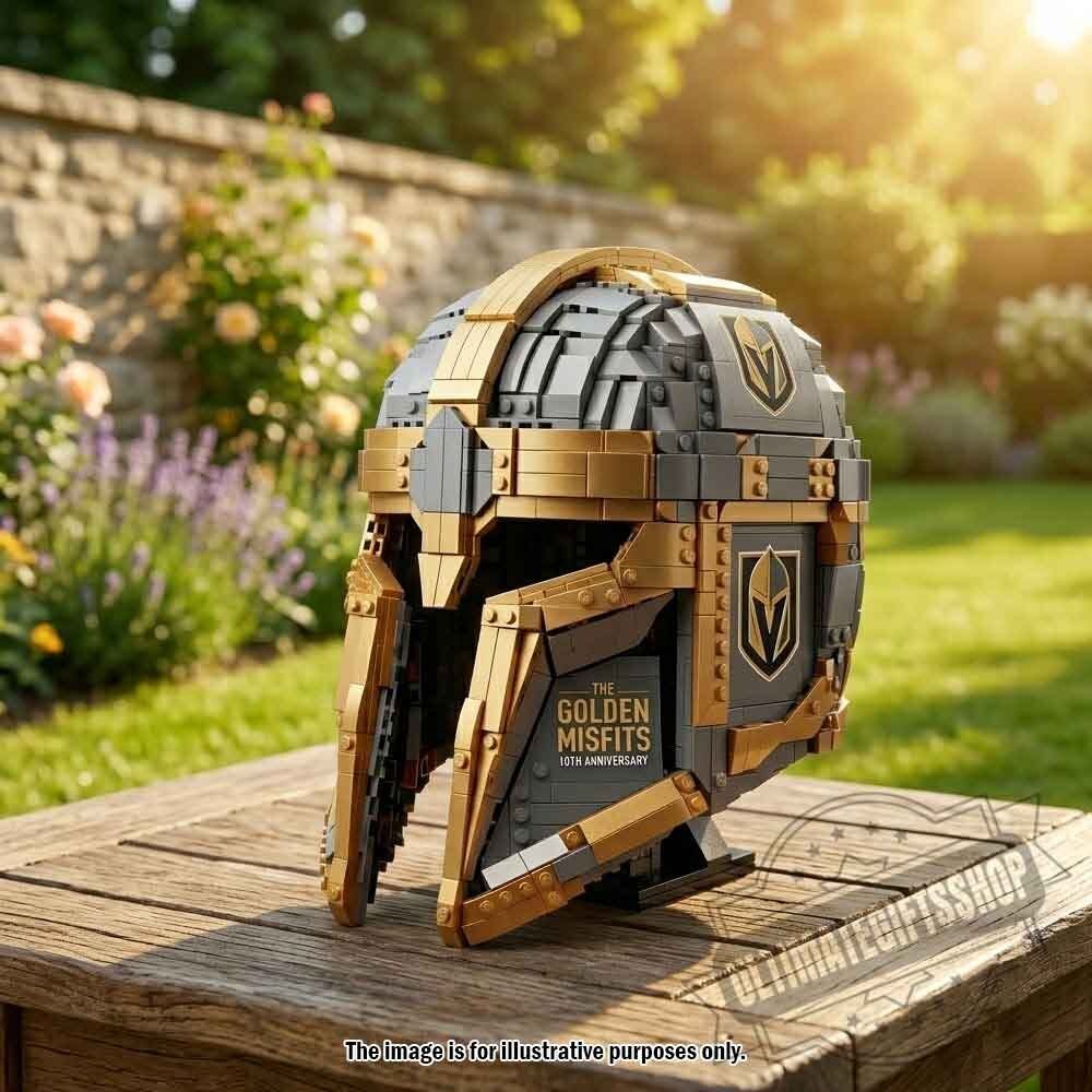 Vegas Golden Knights Helmet Custom Building Toy Set - The Golden Misfits 10th Anniversary Collector's Edition 5 Vegas Golden Knights Helmet Custom Building Toy Set - The Golden Misfits 10th Anniversary Collector