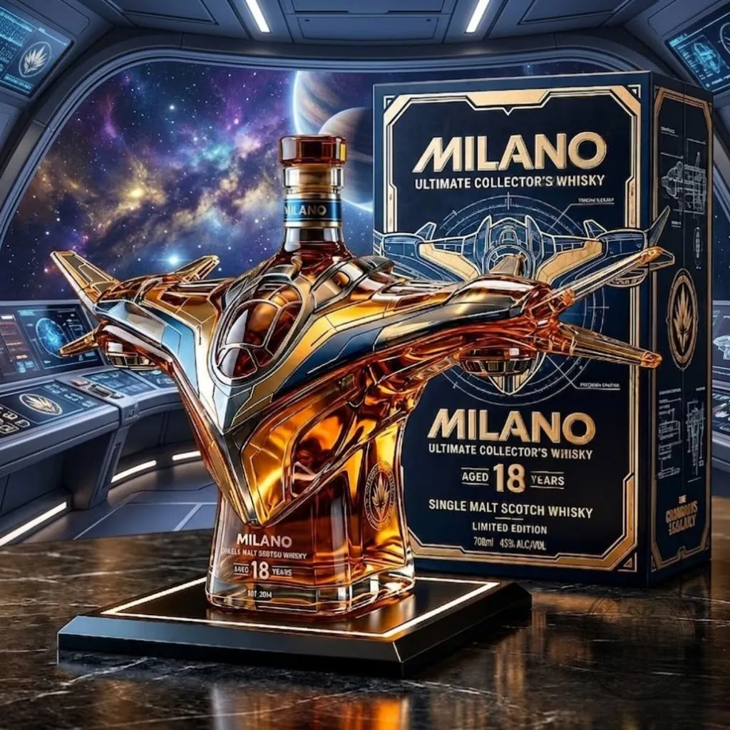 Milano Ultmate Marvels Guardians Of The Galaxy Collectors Whisky Bottle Milano Ultmate Marvels Guardians Of The Galaxy Collectors Whisky Bottle