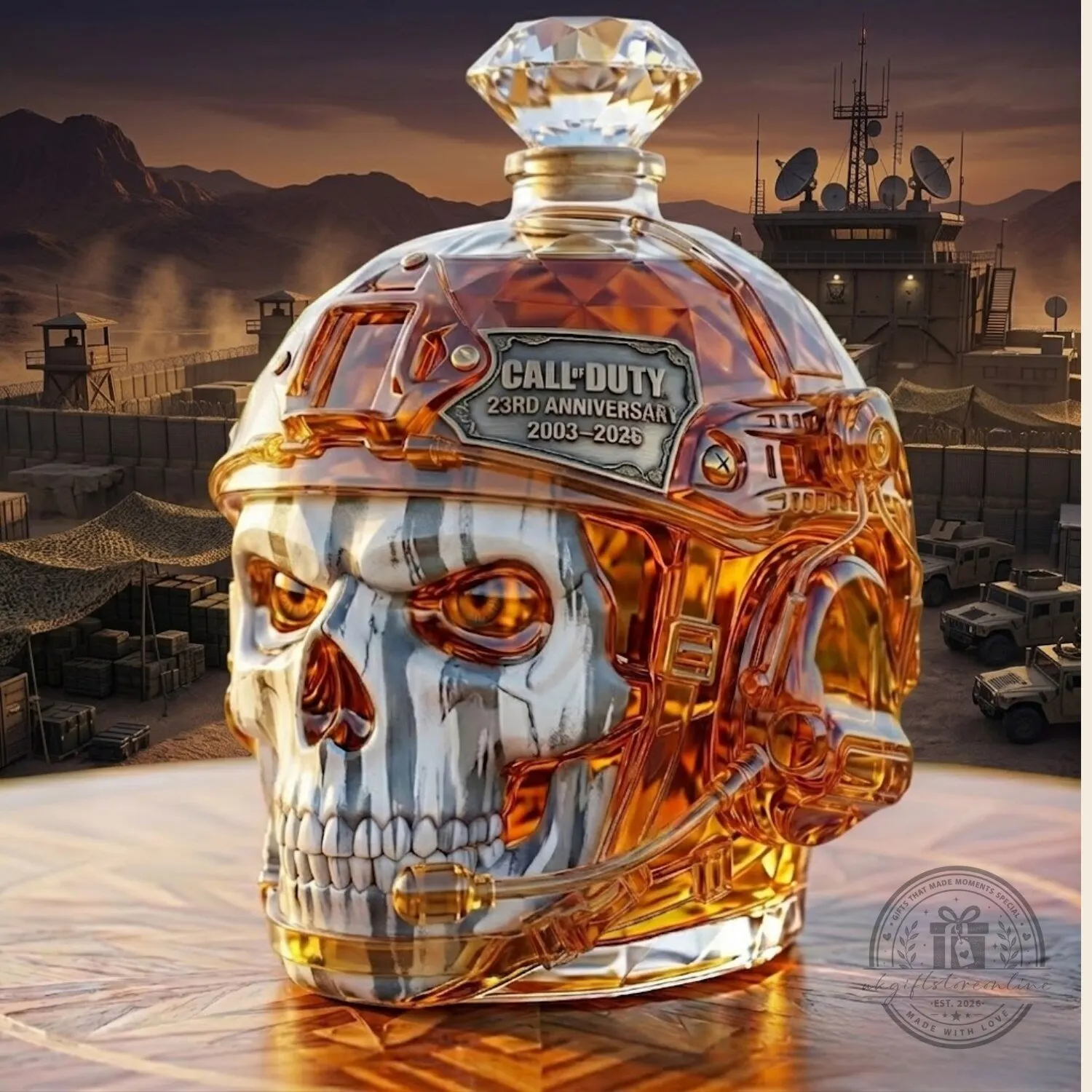 Call Of 23rd Anniversary Whisky Bottle
