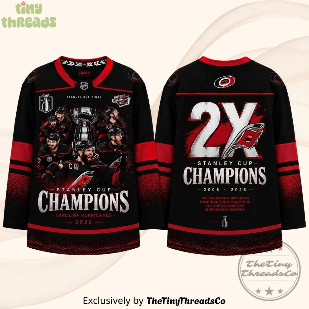 Carolina Hurricanes Stanley Cup Champions 2026 Jersey