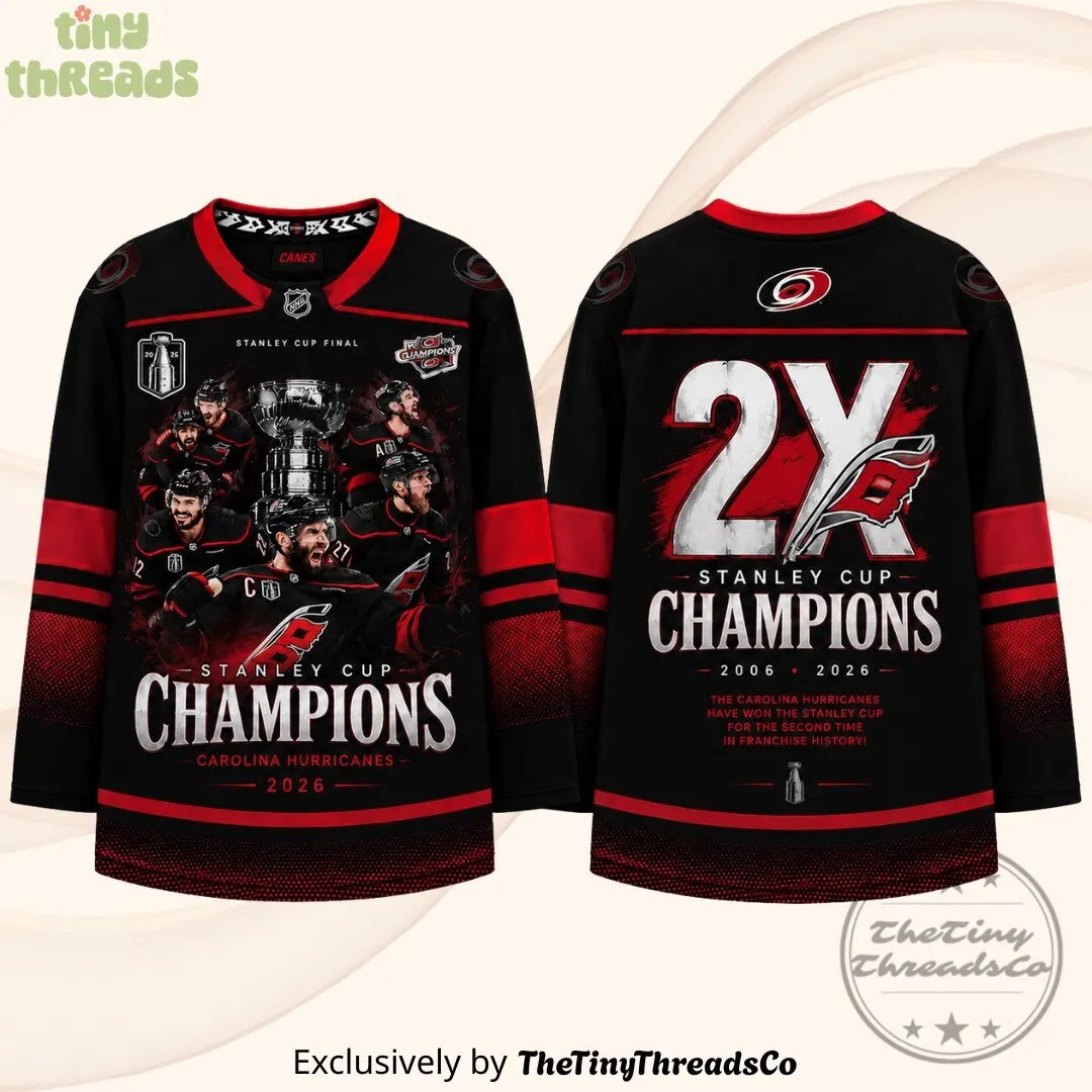 Carolina Hurricanes Stanley Cup Champions 2026 Jersey