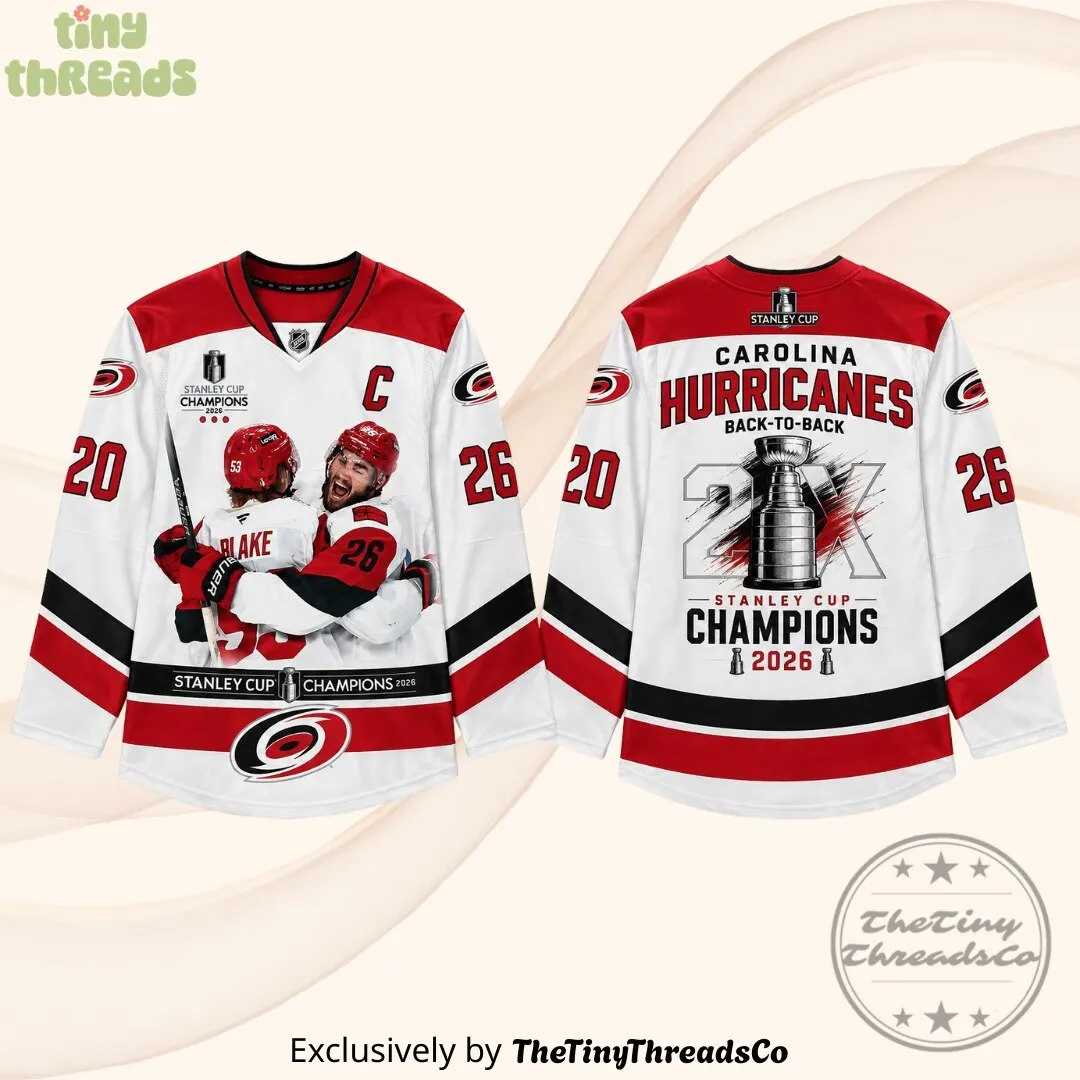 Carolina Hurricanes 2026 Stanley Cup Champions 20 Years Later Jersey