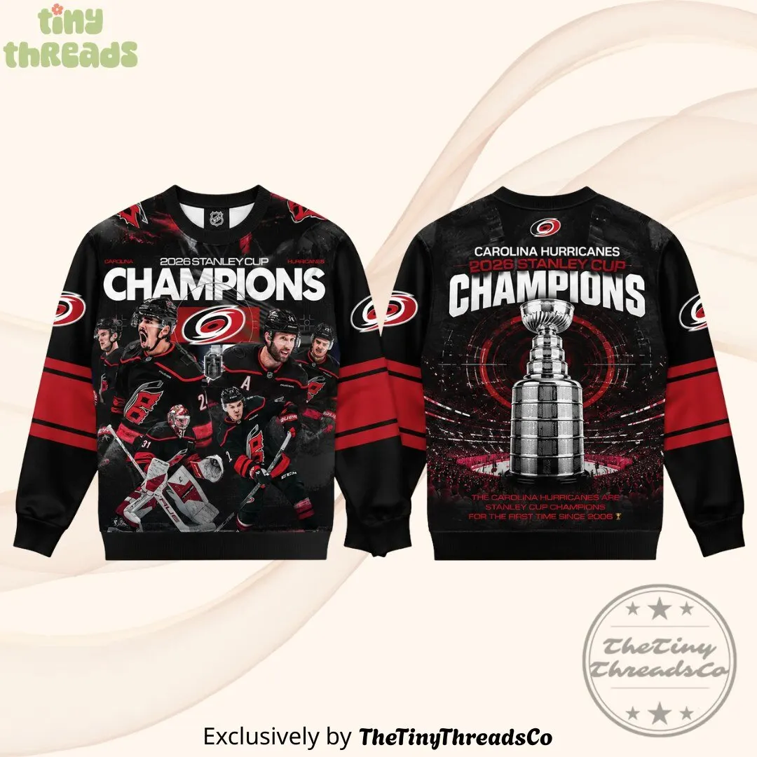 Carolina Hurricanes 2026 Stanley Cup Champions Hockey Jersey