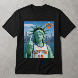 New York Knicks Lady Liberty Shirt – NBA Basketball Graphic T-Shirt