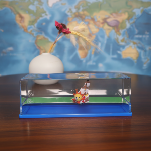 One Piece Thousand Sunny Shift Drift Bottle – Anime Liquid Motion Desk Toy 11 One Piece Shift Drift Bottle with Thousand Sunny Ship – Anime Desktop Toy
