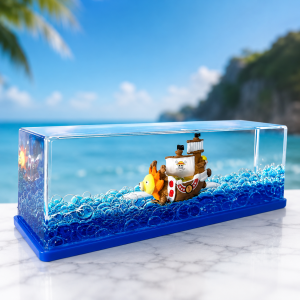 One Piece Thousand Sunny Shift Drift Bottle – Anime Liquid Motion Desk Toy 15 Thousand Sunny Shift Drift Bottle – One Piece Anime Collectible Desk Toy