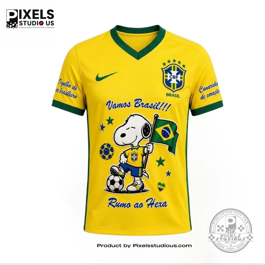 Snoopy x Brazil National Team Rumo ao Hexa World Cup 2026 Jersey
