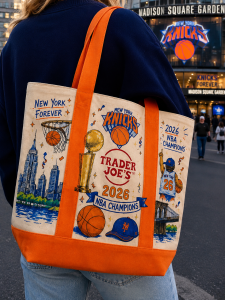 New York Basketball Champions 2026 Canvas Tote Bag