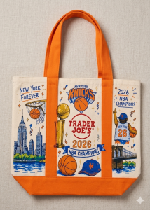 NY Basketball Fan Canvas Tote Bag – Championship Edition