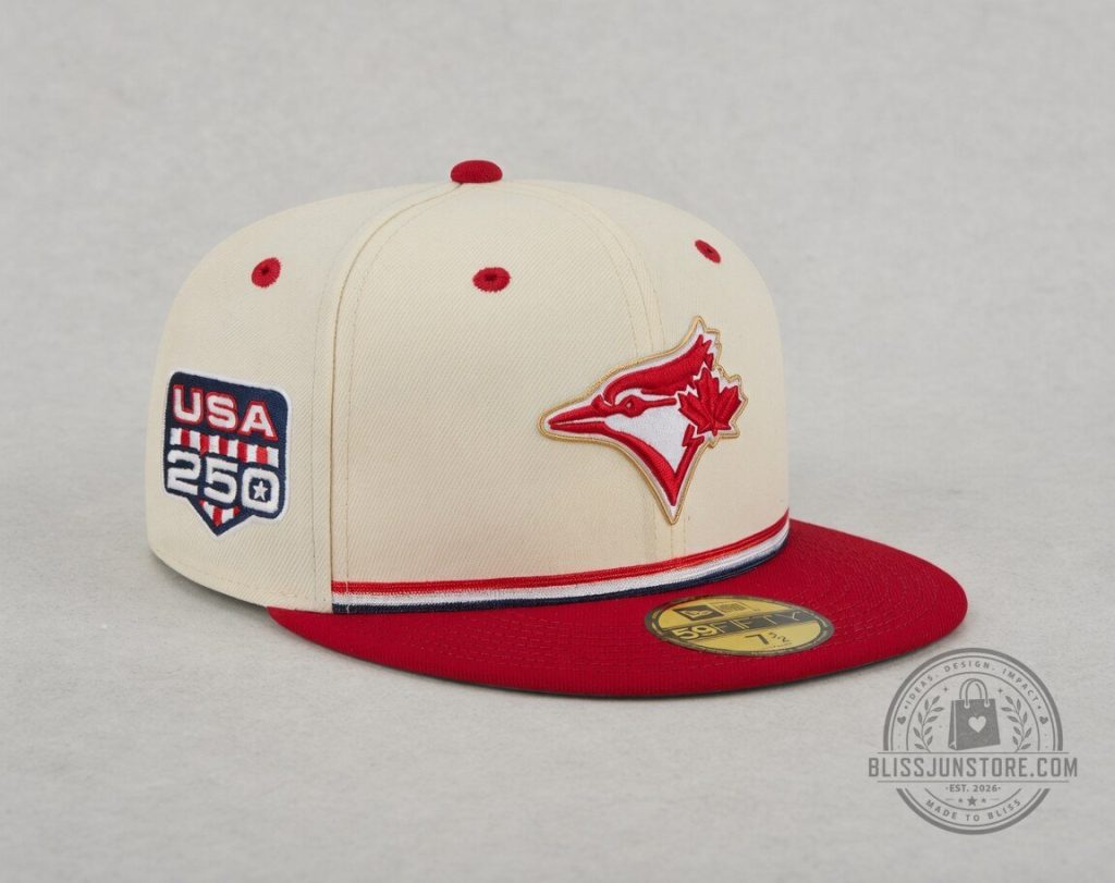Toronto Blue Jays MLB Baseball New Era Cream/Red 4th of July Snapback Hat