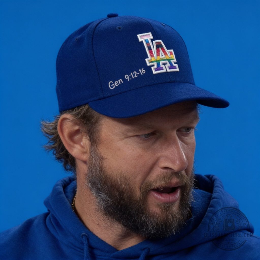 Clayton Kershaw Dodgers Pride Genesis 912-16 Hat Clayton Kershaw Dodgers Pride Genesis 9:12-16 Hat