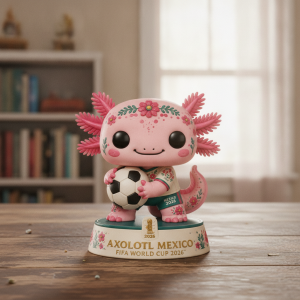 Mexico Axolotl Funko Pop Vinyl Figure – FIFA World Cup 2026 Collectible Soccer Fan Gift