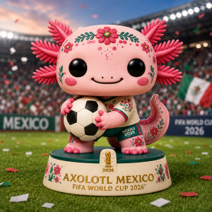 Mexico Axolotl Funko Pop Vinyl Figure – FIFA World Cup 2026 Collectible Soccer Fan Gift