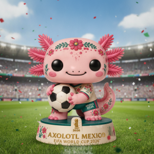 Mexico Axolotl Funko Pop Vinyl Figure – FIFA World Cup 2026 Collectible Soccer Fan Gift