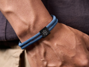 Custom Adjustable Knot Bracelet for Dad – Personalized Engraved Father's Day Keepsake