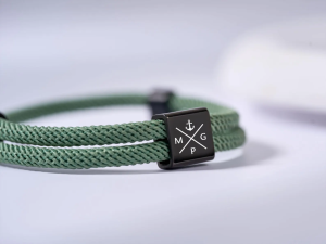 Personalized Couple & Dad Bracelet – Custom Initials Adjustable Sliding Knot Bracelet