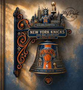 New York Knicks 2026 Champions Door Bell Decor 1 New York Knicks 2026 Champions Door Bell Decor