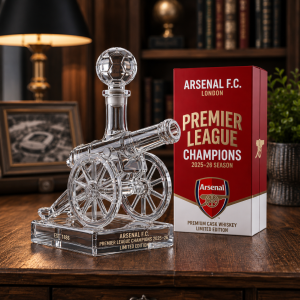 Arsenal F.C. Premier League Champions 2025–26 Cannon Decanter Bottle Collector Edition