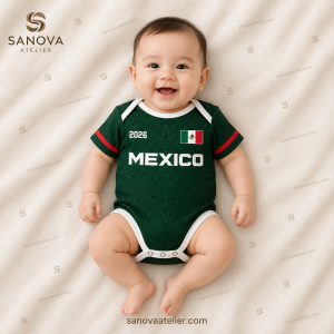 Personalized Mexico Infant Soccer Outfit | Custom Baby Jersey Gift