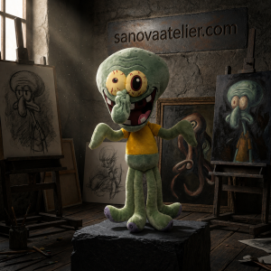 XII SPACE SpongeBob SquarePants Squidward's Day Out Collectible Plush Mascot 9 xii-space-spongebob-squidward-day-plush-mascot.jpg