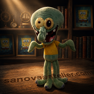 XII SPACE SpongeBob SquarePants Squidward's Day Out Collectible Plush Mascot 8 xii-space-spongebob-squidward-day-plush-mascot.jpg