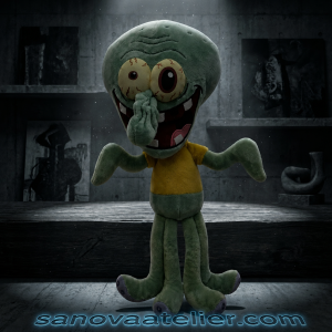 XII SPACE SpongeBob SquarePants Squidward's Day Out Collectible Plush Mascot 7 xii-space-spongebob-squidward-day-plush-mascot.jpg