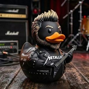 Metallica 45th Anniversary Collector's Edition Resin Duck Figurine Premium Rock Music Memorabilia Collectible Display Piece 1981-2026