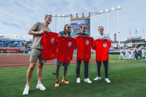 Nike Kansas City Royals x England World Cup team Custom Crossover Baseball Jersey