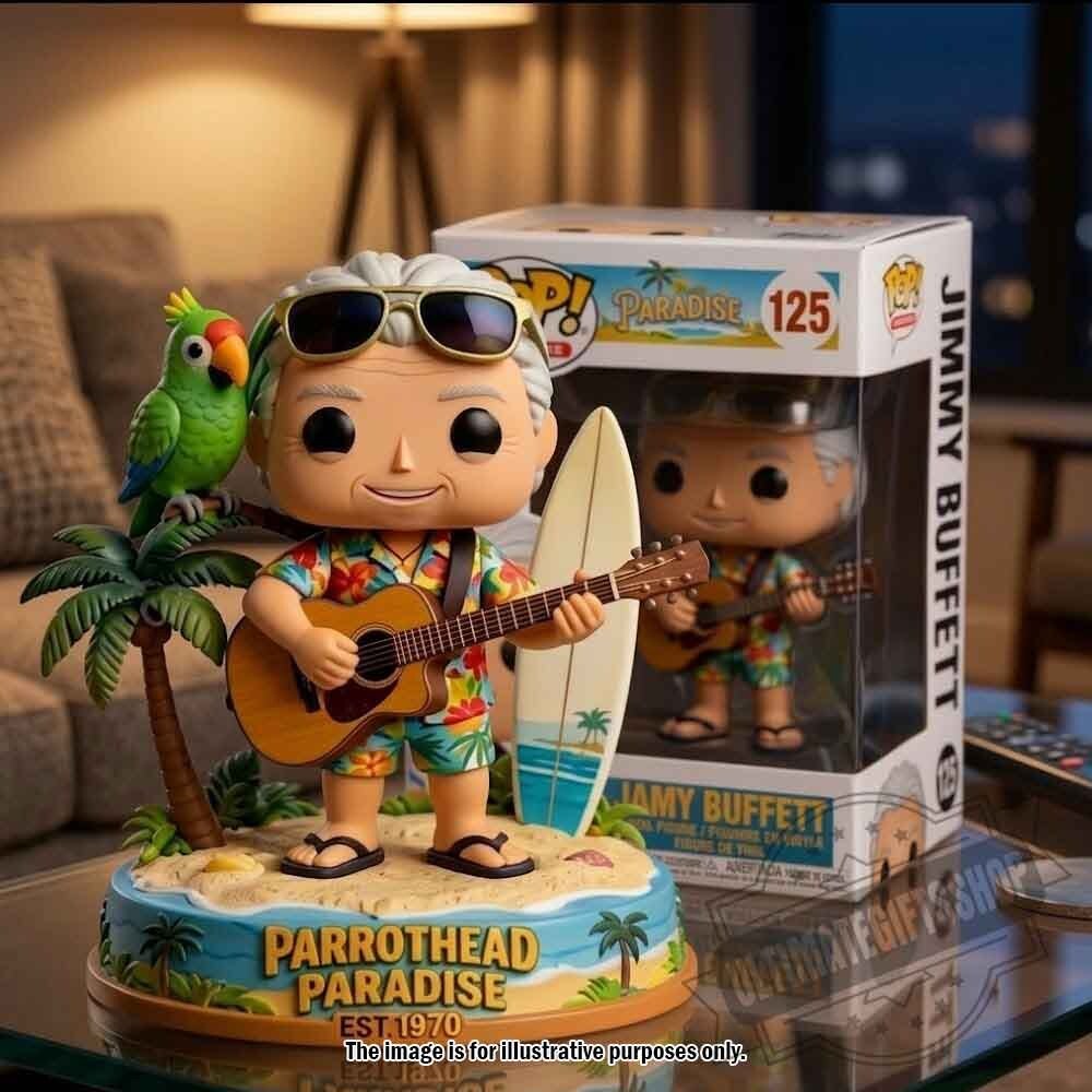 Jimmy Buffett "Parrothead Paradise" Collectible Vinyl Figure 4 Jimmy Buffett "Parrothead Paradise" Collectible Vinyl Figure
