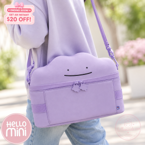 Pokémon Ditto Limited Edition Purple Plush Crossbody Shoulder Bag