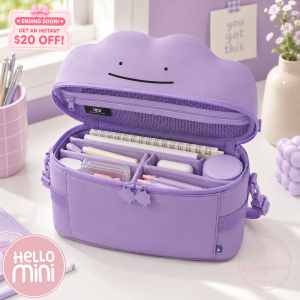 Pokémon Ditto Limited Edition Purple Plush Crossbody Shoulder Bag