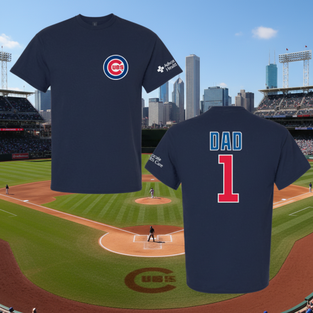 Chicago Cubs Father's Day T-Shirt | June 21 Stadium Giveaway Replica