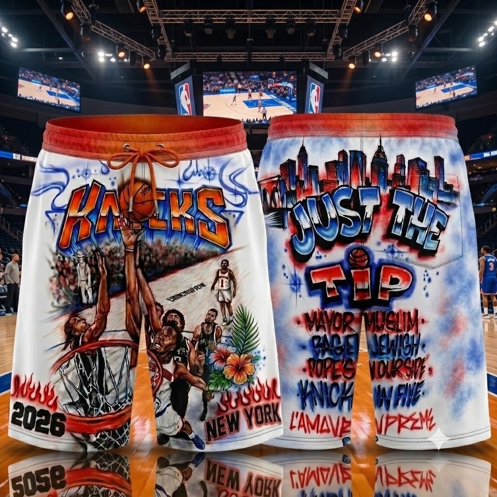 image - 2026-06-21T160219.601 New York Knicks Airbrush Basketball Shirt – image 4 of 4