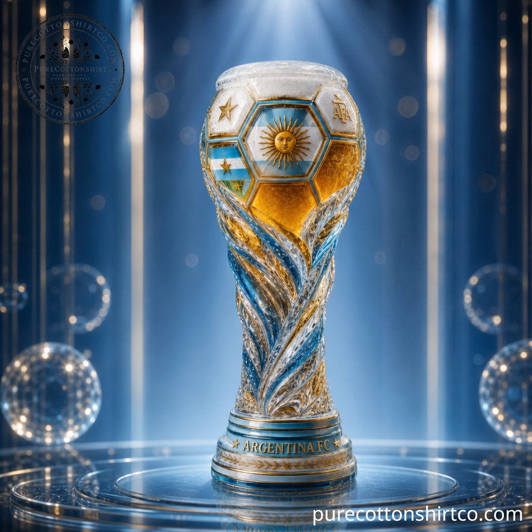 Argentina FC Soccer Trophy Beer Glass