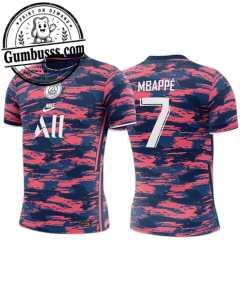 PSG Inspired Pink & Navy Camo Football Jersey 3D Mockup – Custom Soccer Shirt Design