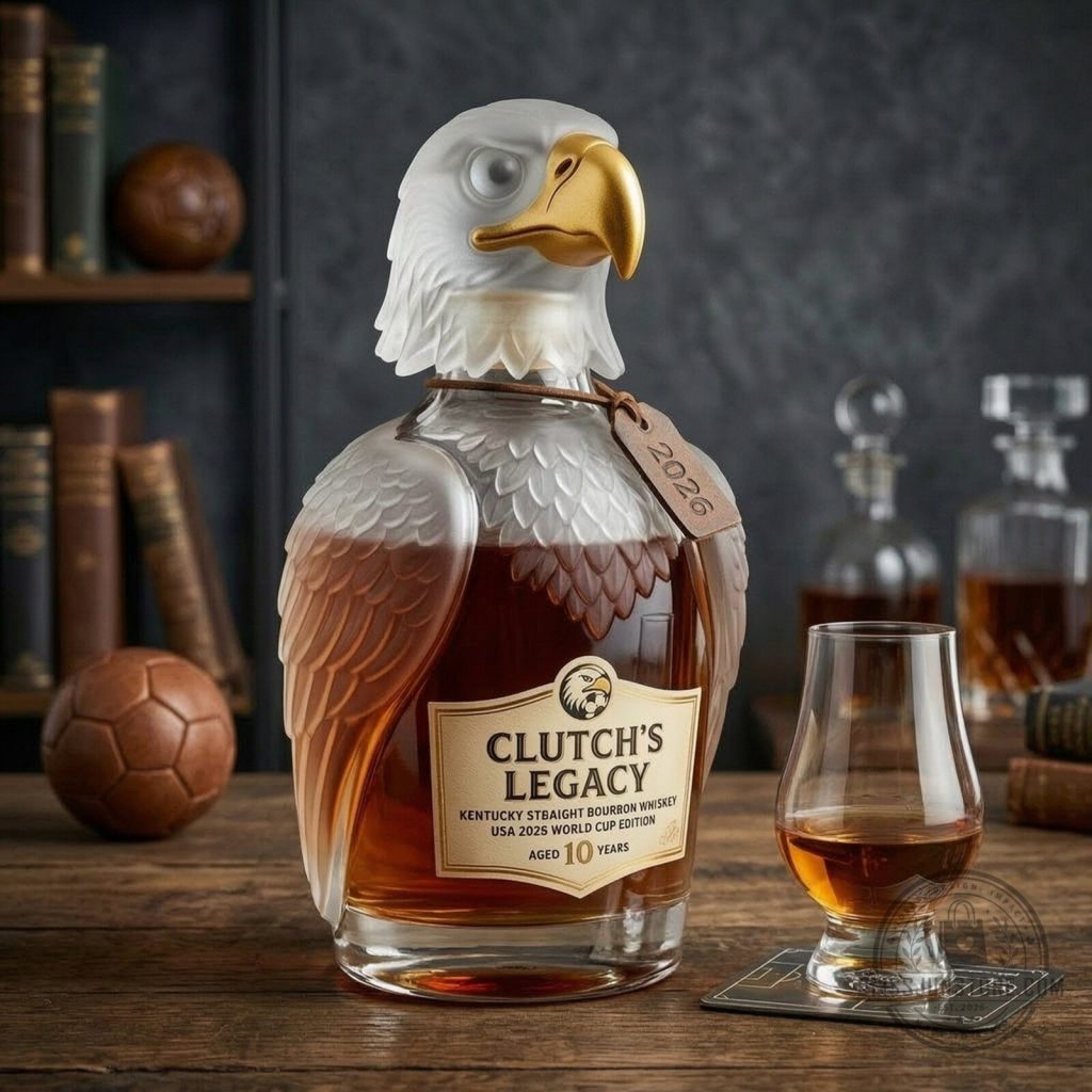 USA Soccer Clutch 2026 World Cup Decanter Bottle USA Soccer Clutch 2026 World Cup Decanter Bottle