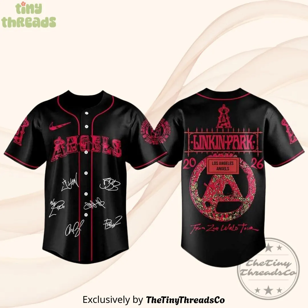 Los Angeles Angels Linkin Park From Zero World Tour 2026 Baseball Jersey
