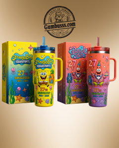 SpongeBob & Patrick 27th Anniversary Tumbler Set – Limited Edition Collectible Gift Bundle