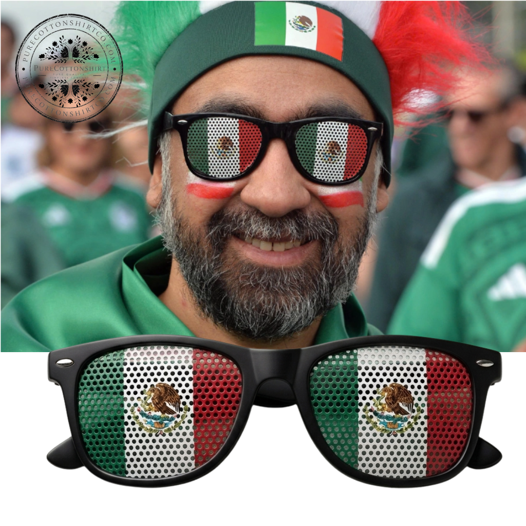 Mexico Flag Pinhole Sunglasses - México Fútbol Matchday Fan Eyewear