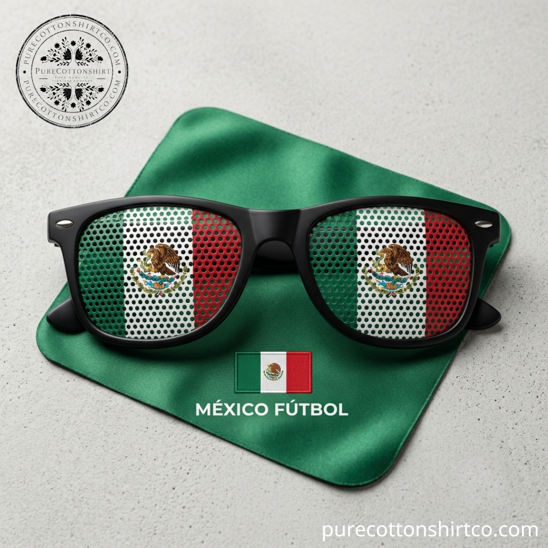 6 Mexico Flag Pinhole Sunglasses – México Fútbol Matchday Fan Eyewear — image 2