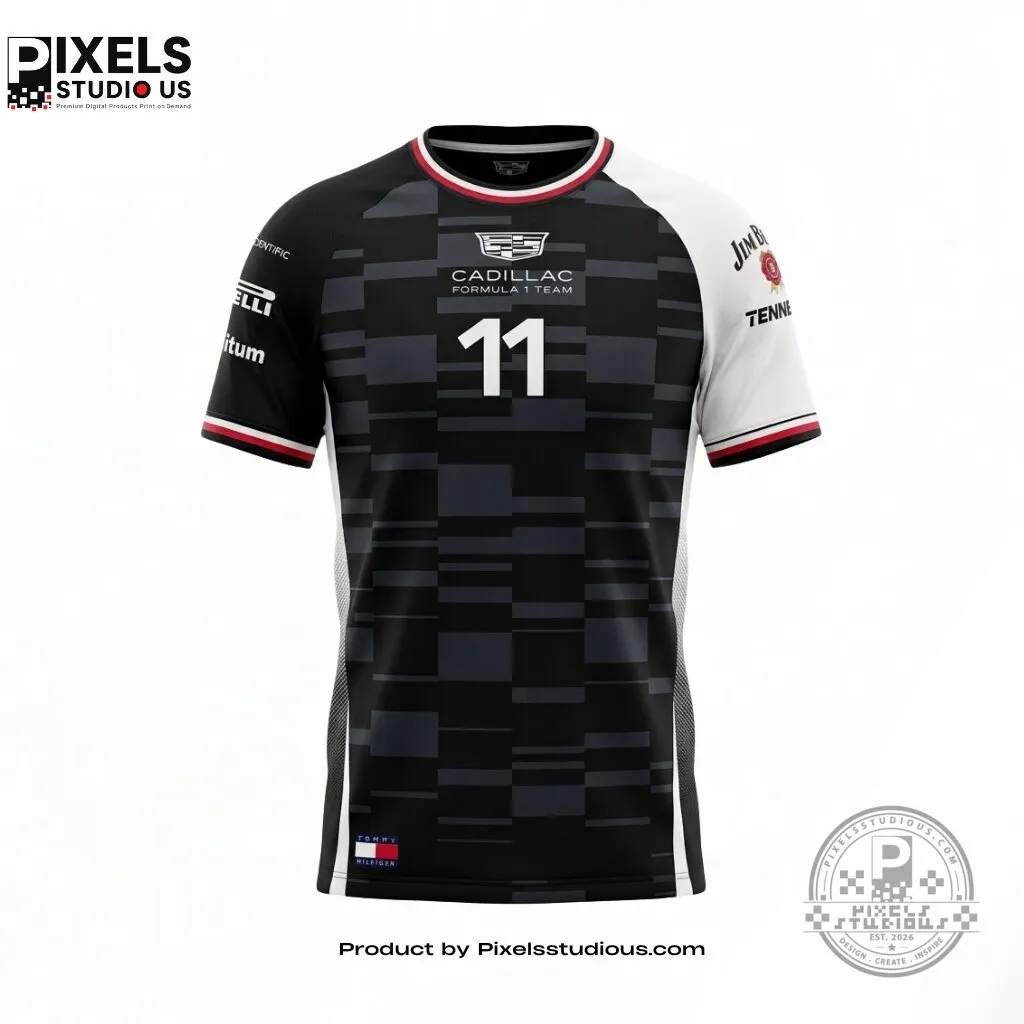 Cadillac Formula 1 Team 2026 Season Black Sergio Perez Driver 11 New Jersey