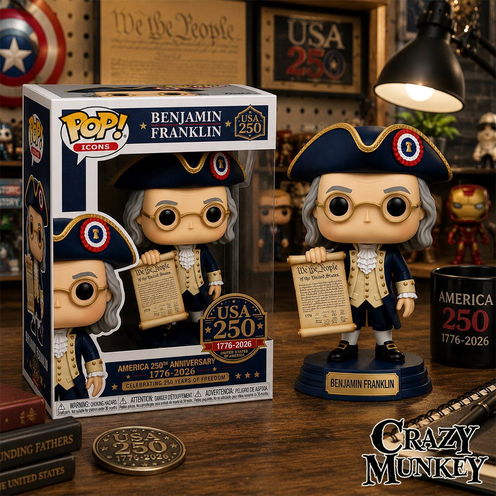 Benjamin Franklin USA 250th Anniversary Vinyl Figure | Collectibles 5 Benjamin Franklin USA 250th Anniversary Vinyl Figure | Collectibles