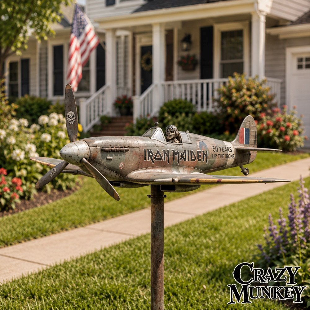 Iron Maiden 50th Anniversary Wind Spinner Rock Band Yard Decor | Collectibles 3 Iron Maiden 50th Anniversary Wind Spinner Rock Band Yard Decor | Collectibles