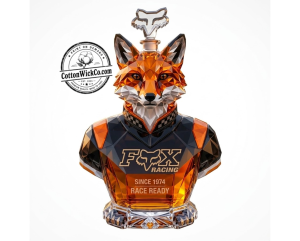 Fox Racing Crystal Whiskey Bottle