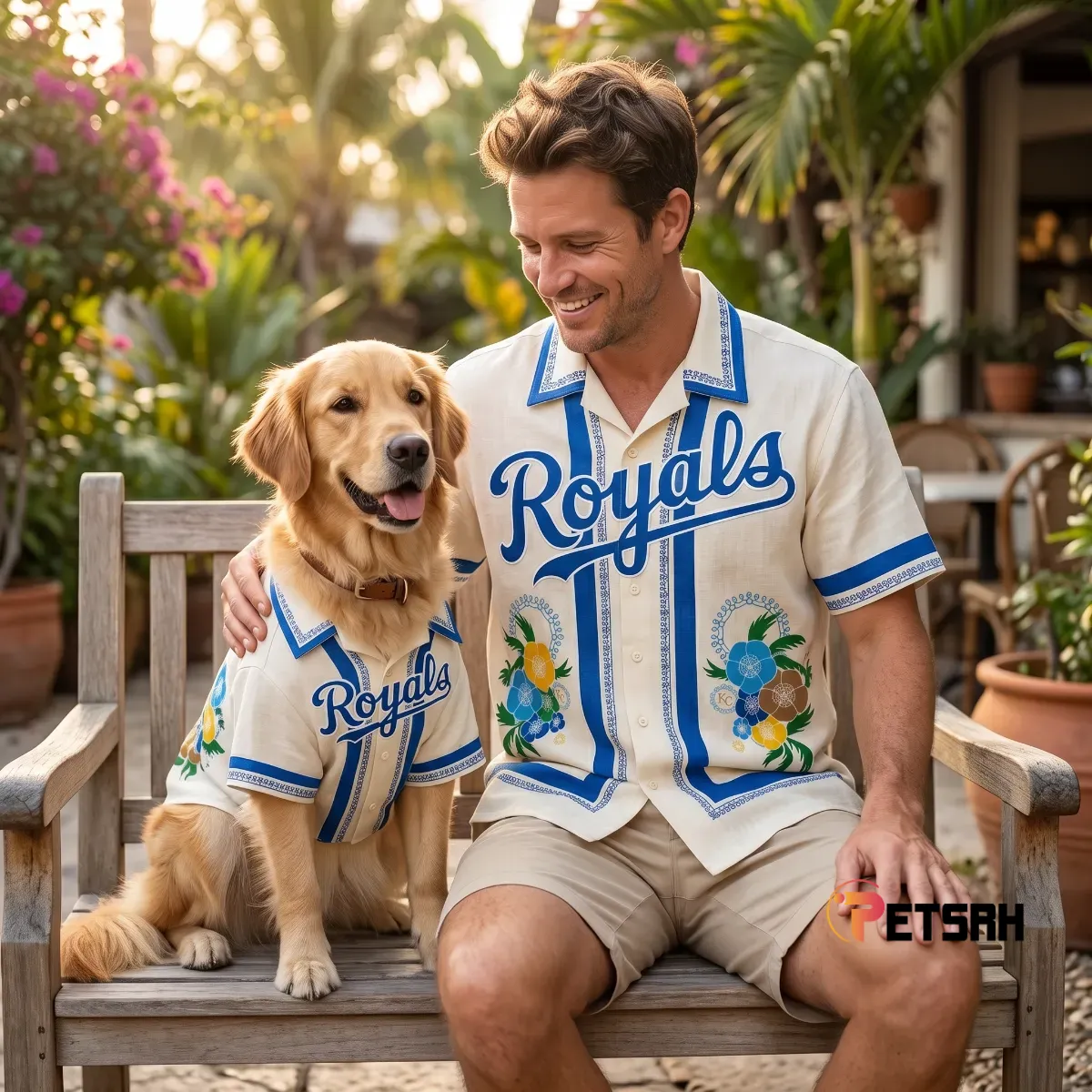 2026 KC Royals Here Comes The Bloom Hawaiian Shirt Giveaway for Pet and Owner matching shirts 10 2026 KC Royals Here Comes The Bloom Hawaiian Shirt Giveaway for Pet and Owner matching shirts
