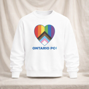 Ontario PC York Pride Shirt Replica - Progress Pride Heart Graphic Tee 6 Ontario PC York Pride Shirt Replica - Progress Pride Heart Graphic Tee