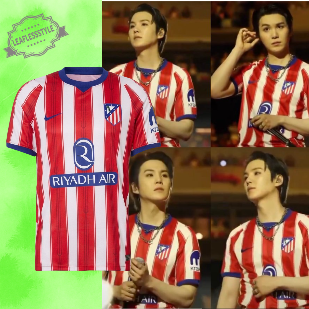 BTS SUGA Atletico de Madrid Soccer Jersey - At BTS ARIRANG MADRID