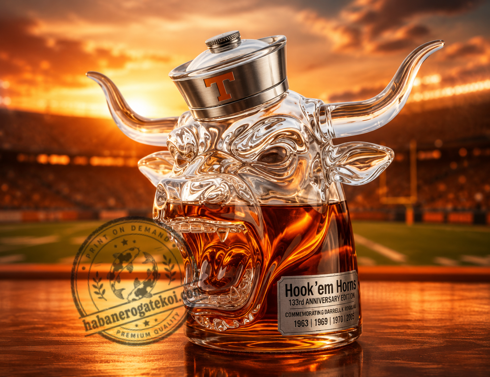 Longhorn Bull Decanter